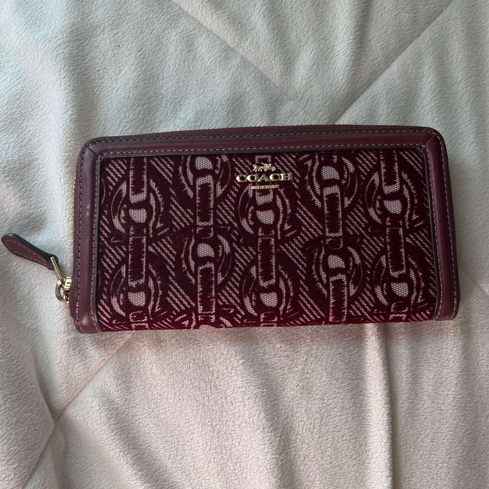 Coach Maroon Wallet